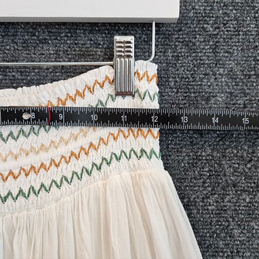 Zara Maxi Skirt with Multicolor Ocean Embroidery Like New Size S - Picture 4 of 12